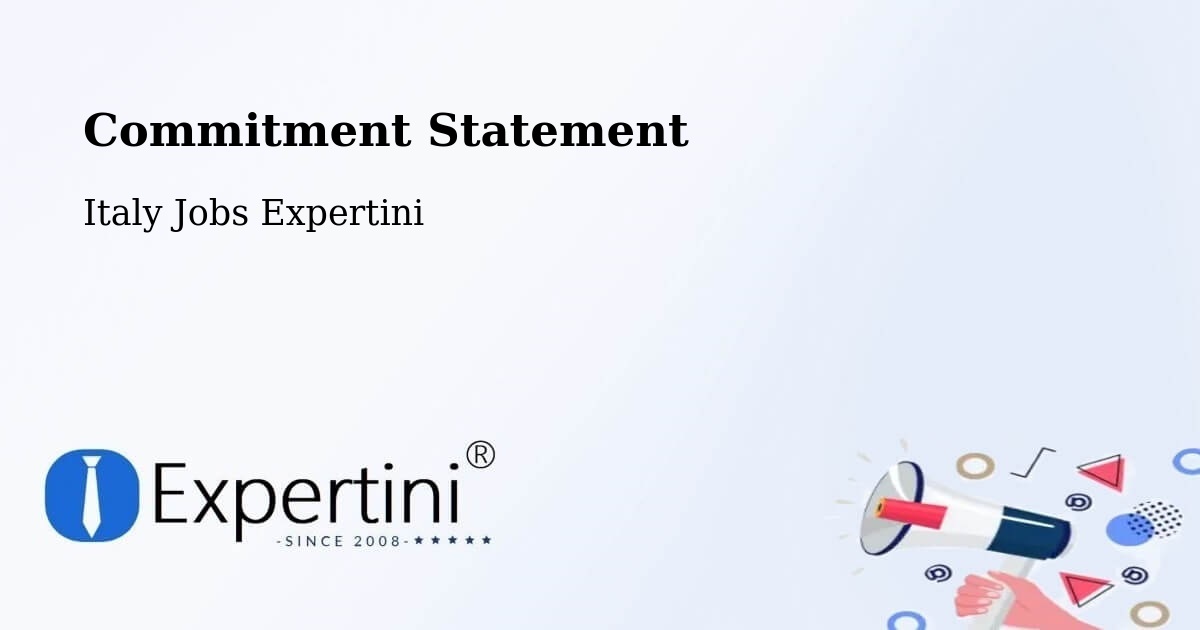 Commitment Statement - Italy Jobs Expertini